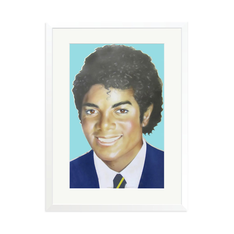 Michael Jackson Interview Magazine, White, 31" H x 23" W