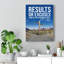 Results Or Excuses - Wrapped Canvas Print-427086408