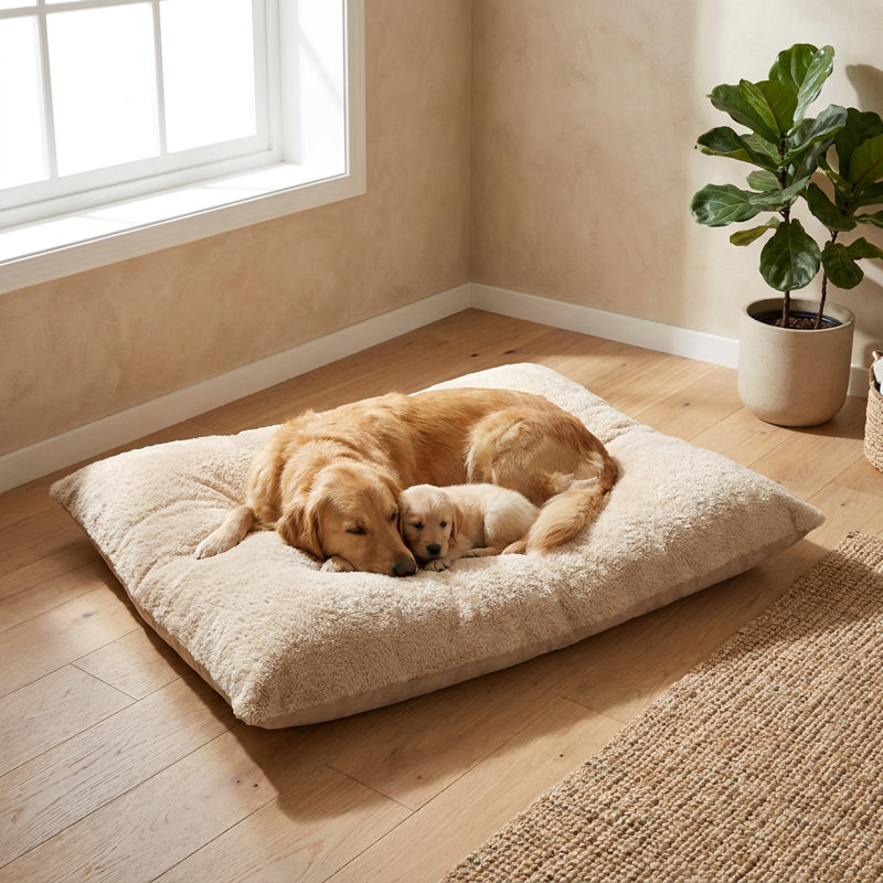 Lit pour chien Zenith, 27.6" W, Cream; Beige