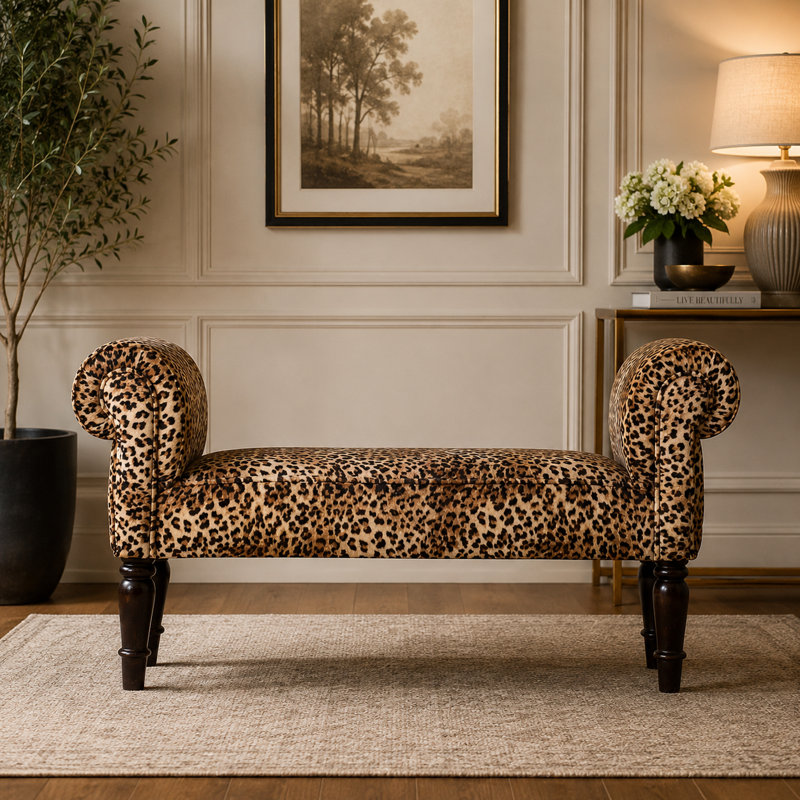 Razik Velvet Upholstered Bench
