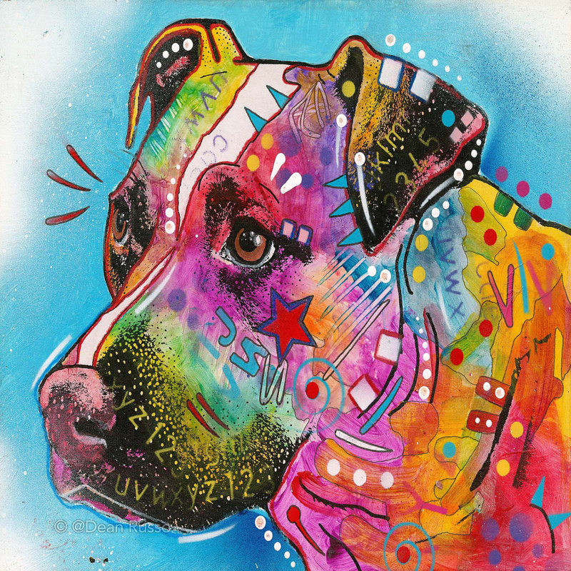Ensembles de housse de couette DiaNoche en microfibre par Dean Russo - Pitbull Dog 26