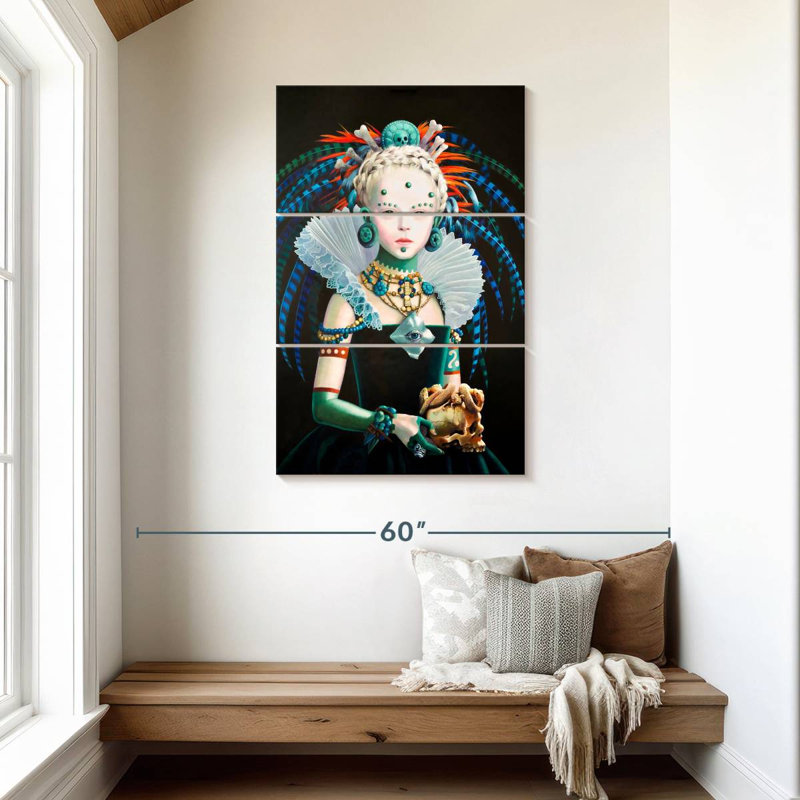 Leisha Regina Maya In Verde, 45" H x 28" W