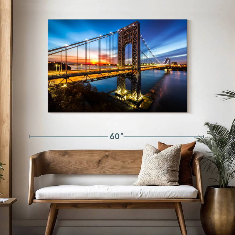 Lilie George Washington Bridge Lights, 32" H x 48" W