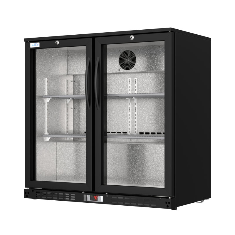Bar 180 Can (12 oz.) Freestanding Beverage Refrigerator, Black