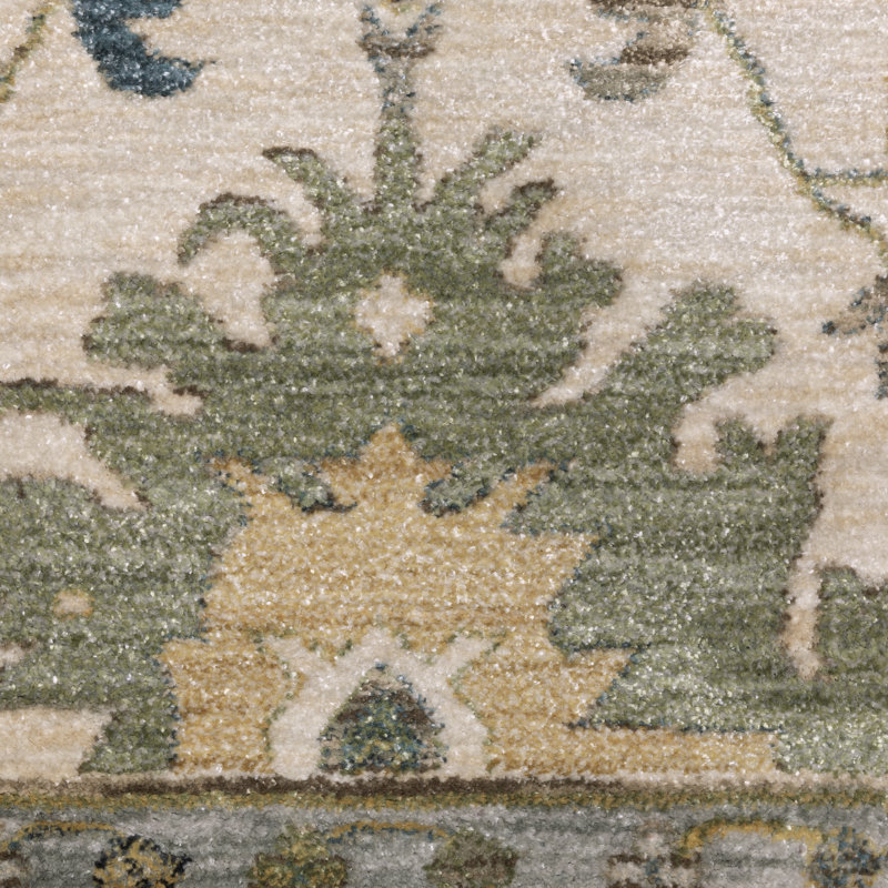 Caia Vintage Oriental Ivory/ Multi Area Rug, Runner 2'3" x 7'9"