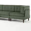 4 - Piece Upholstered Tufted Corduroy Modular Corner Sofa with Pillow Back and Removable Flip-Tray Top Storage Ottoman -1321940062