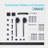 Sliding Barn Door - 4 Panel Chevron Design Solid Wood Black Prefinished Includes Hardware Kit-114667168-114796085