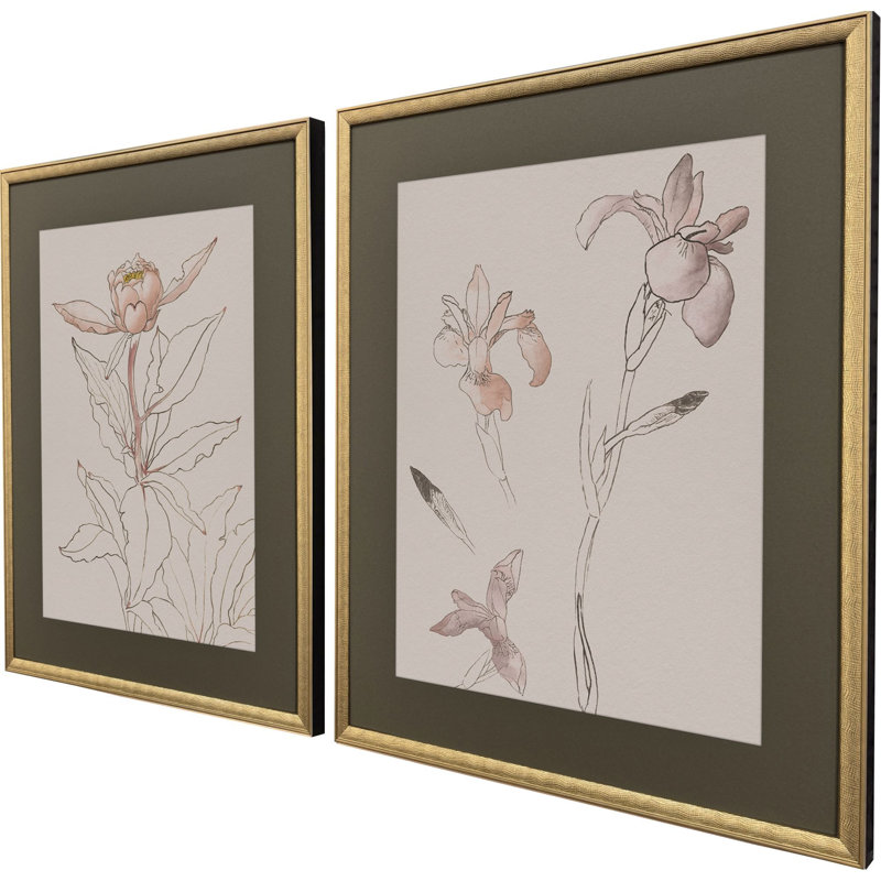 Delicate Sketch II Framed Art