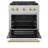 ZLINE Autograph 30 in. Paramount Dual Fuel Satin Steel Range w/ Accents