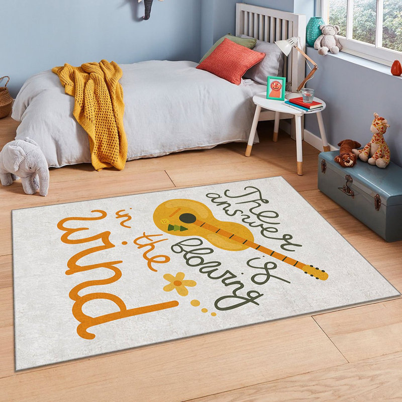 Luxurious Area Rug, 4.6 x 7.2 ft, 100% Polyester, 740 g/m² | Non-Slip Felt Dot Underside, Laminated Sponge for Comfort, Antibacterial & Easy to Clean | Stylish Velvet Fabric with Digital Print, Machine Washable