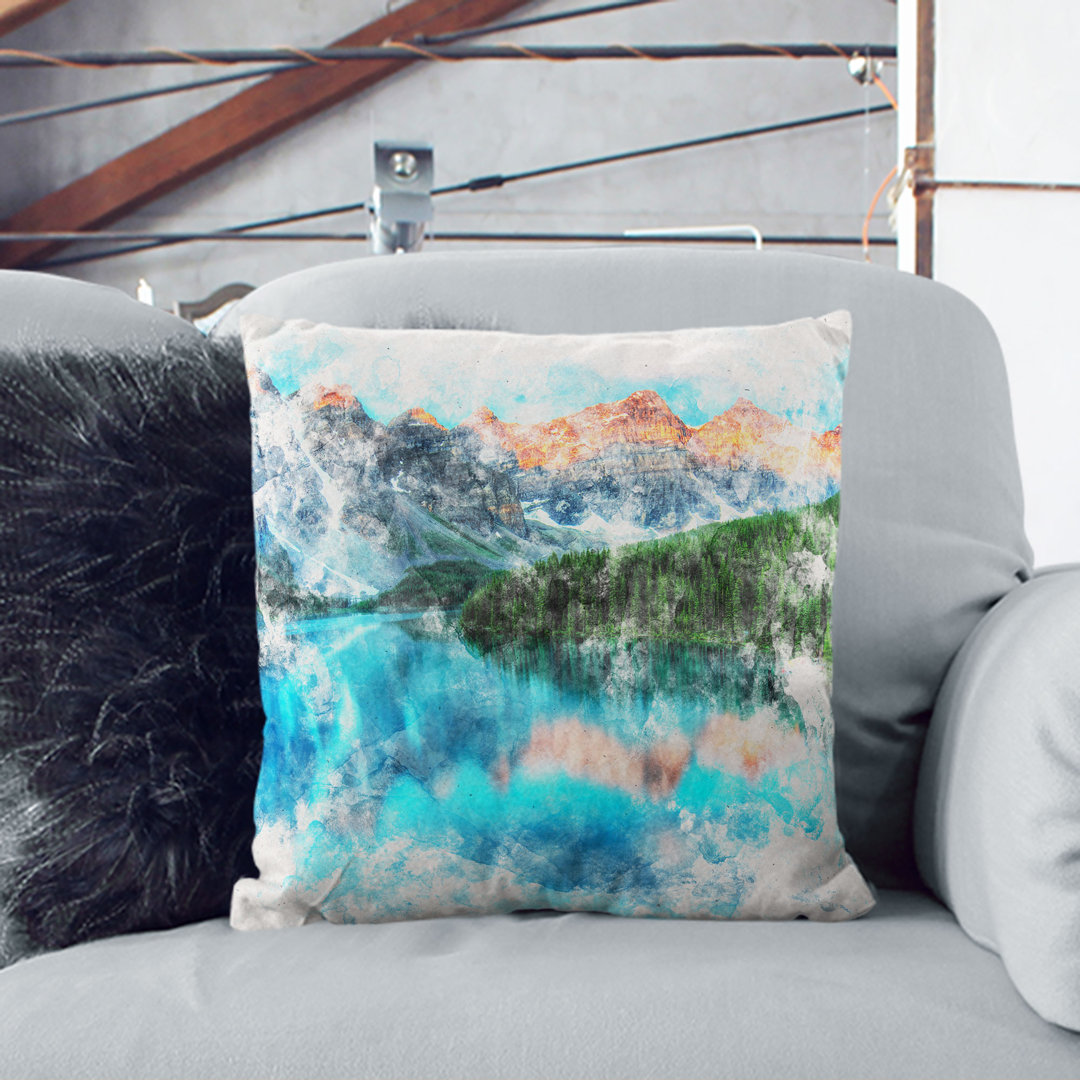Banff National Park in Alberta Canada Cushion with Filling