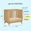 Otto 3-in-1 Convertible Mini Crib with 4" Mattress-98155356