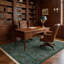 Tapis floral 100% coton lavable à la machine 4 pi x 6 pi William Morris
