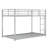 Metal Low Bunk Bed With Ladder-962980365