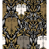 The Wall - Jean Cocteau Floral Wallpaper Double Roll