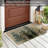 Millwood Pines Tree Line Mist Indoor/Outdoor Natural Linen Look Floor Mat
