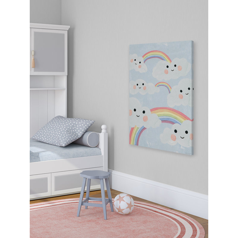 Reproduction de plusieurs arcs-en-ciel sur toile tendue Gaspard, H 12 po x l 8 po x P 1,5 po