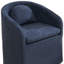 Chaise d'appoint en chenille bleue-1341718707