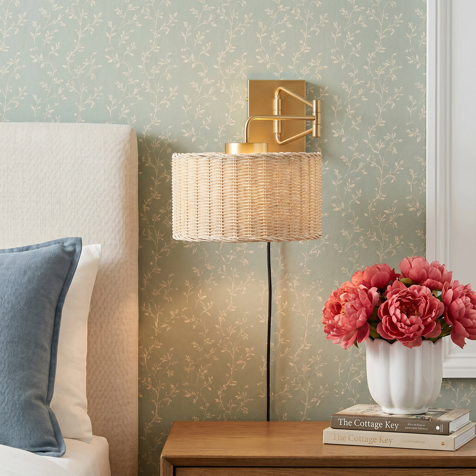 Bartlet 2-Light Armed Sconce, Brass