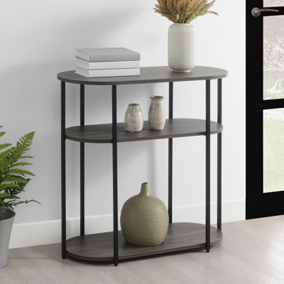 Ramos 3 Tier Oval Entryway Hall Table by Ebern Designs