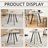 Versatile Circular Dining Table with Industrial Appeal for Various Settings