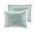 Oversized Cotton Jacquard Comforter Set Aqua-121108237