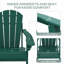 Chaise Adirondack pliante Hdpe pour l'extérieur avec porte-gobelet (ensemble de 6)-782023090