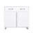 Two Door Side Table-White, Sideboard