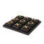 Ensemble de jeu en bois brun clair Tic Tac Toe
