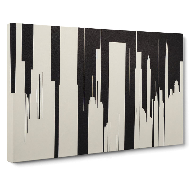 Incredible Skyscraper Skyline Abstract - Wrapped Canvas, 35cm H x 50cm W x 3cm D
