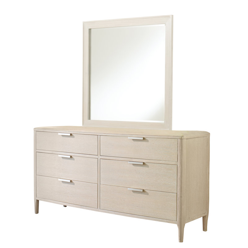 Commode double 6 tiroirs avec miroir Catarina