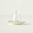 Olive Tea Glass Set With Saucers (6-Piece)