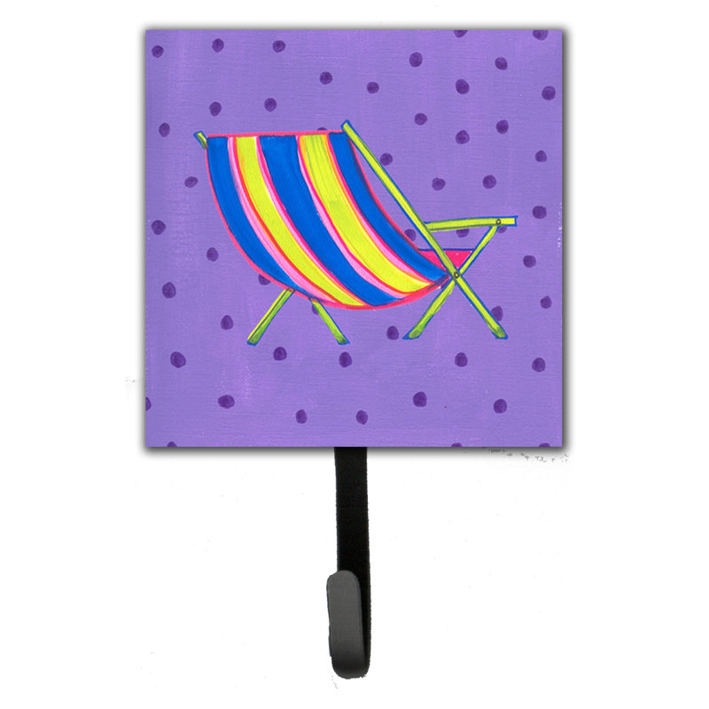 Steel Wall Wall Hook, Purple/Blue/Yellow