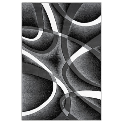 Modern Hand Carved Abstract Geometric 2X7 Runner Rug For Living Room Bedroom