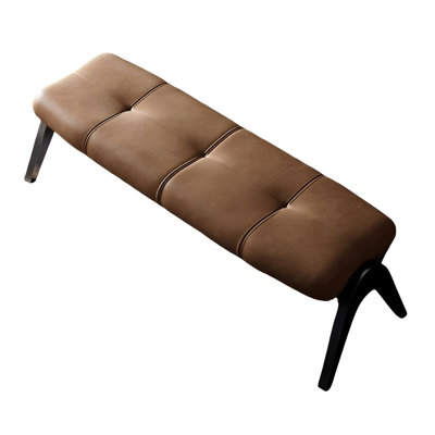 Banc rembourré en similicuir Iacovino