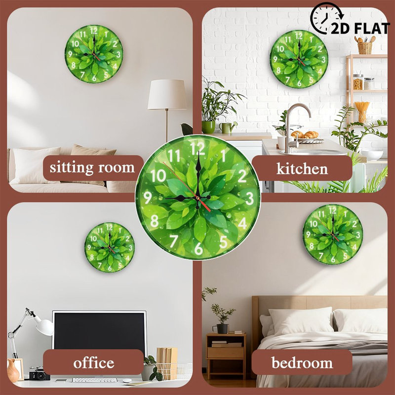 Gouttelettes d'eau Green Leaf