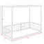 Canopy Frame Floor Bed With Fence And Protective Guardrails-464738761-464738760