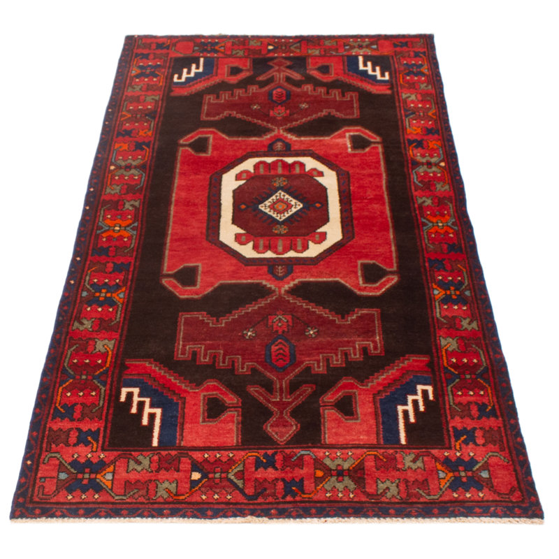 Tapis de couloir unique en laine 4 pi x 8 pi 3 po Heffington