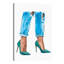 Teal Heels - Wrapped Canvas Painting-180906411-180906412