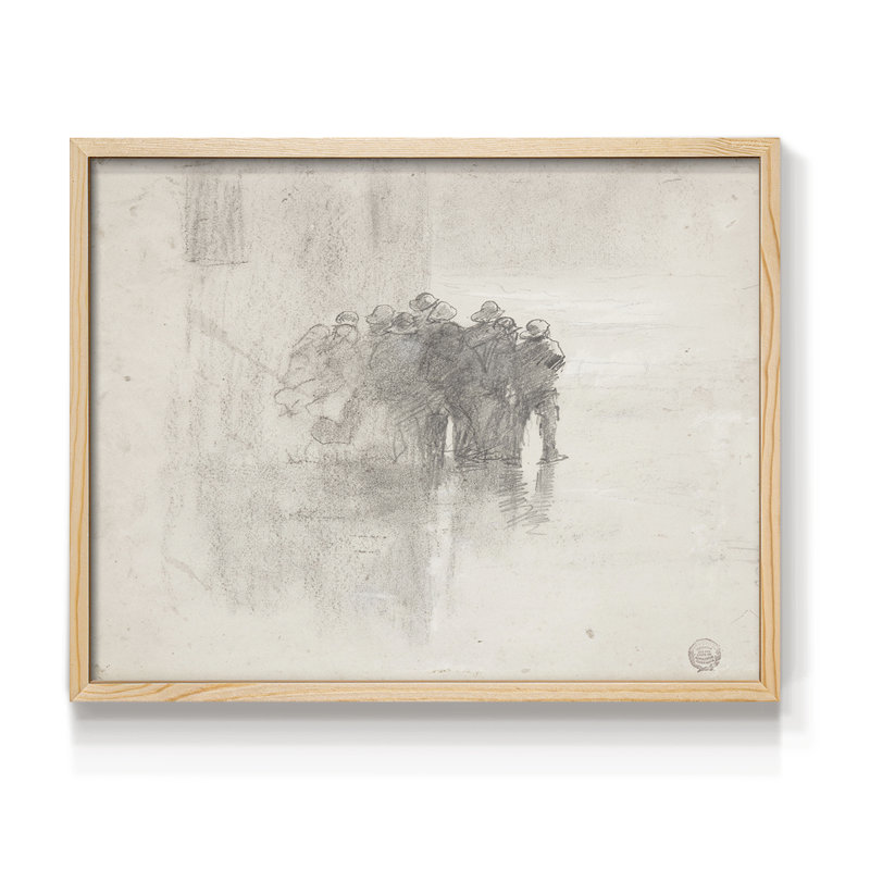 Croquis rétro - TG-XL - reproduction encadrée, H 11 po x l 14 po, Naturel
