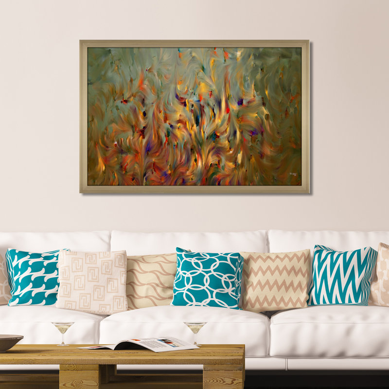 «Faith, Not Emotion» par Mark Lawrence, reproduction sur toile, Impression encadrée, H 21,5 po x l 27,5 po, Champagne