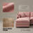 105" Modular Chenille Sectional Sofa 3-Seater L-Shape Couch with Ottoman Beige-116594557