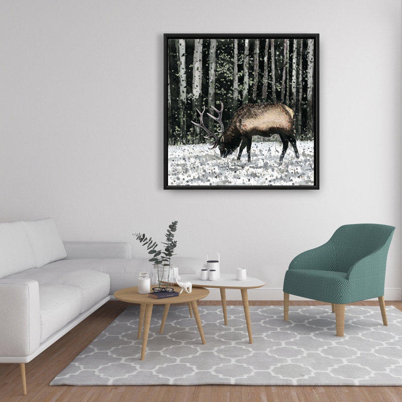 "Caribou dans la forêt" sur toile