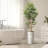 Artificial Tree in Contemporary Geometric Pattern Planter Fake Bamboo Silk Tree Plant Pot Plus Tree-103592540