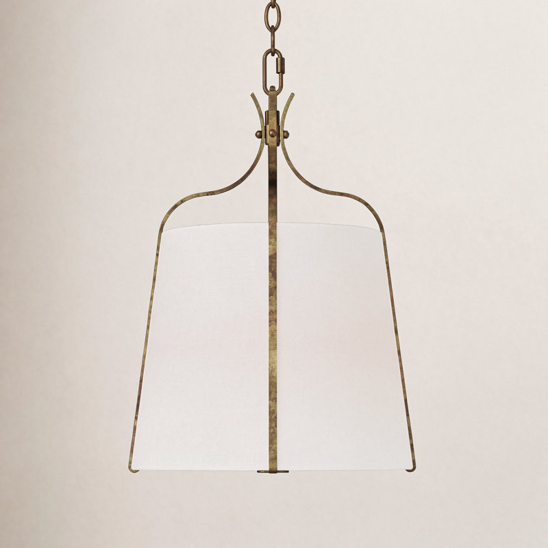 Latika Tristan 1 - Light Bell Pendant, Antique Gild, 19.63" H x 14.25" W x 14.25" D
