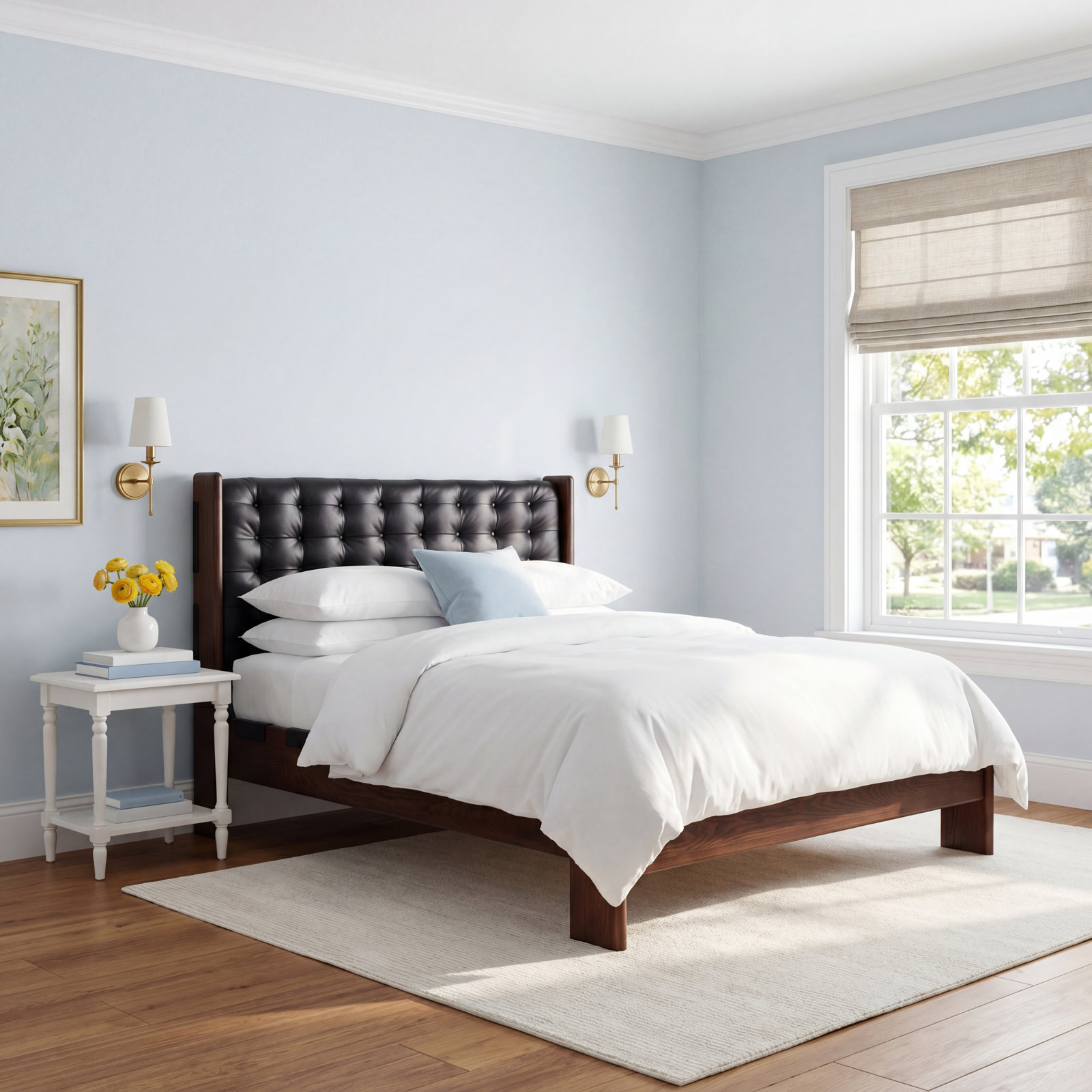 Murcia Upholstered Bed, King, Terra Brown/Ash