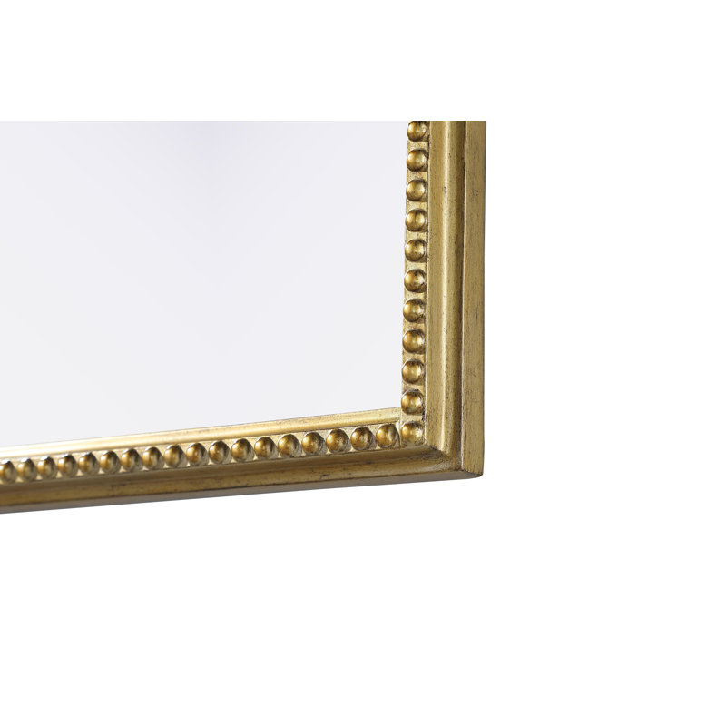 Monikah Vintage Resin Mirror, Antique Brass, 42" x 36"