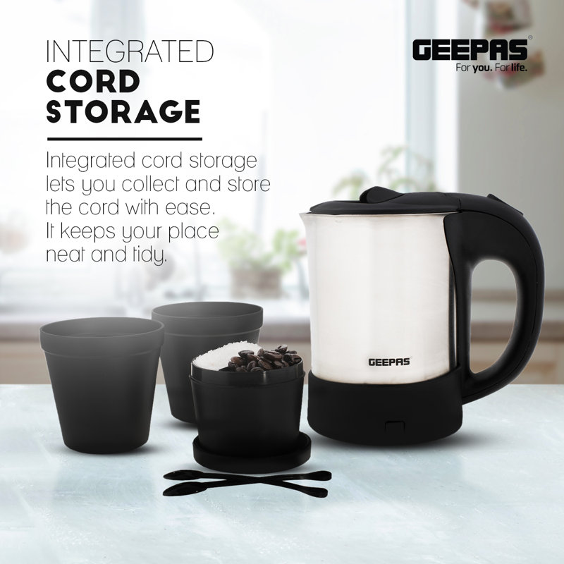 Geepas Stainless Steel Electric Tea Kettle