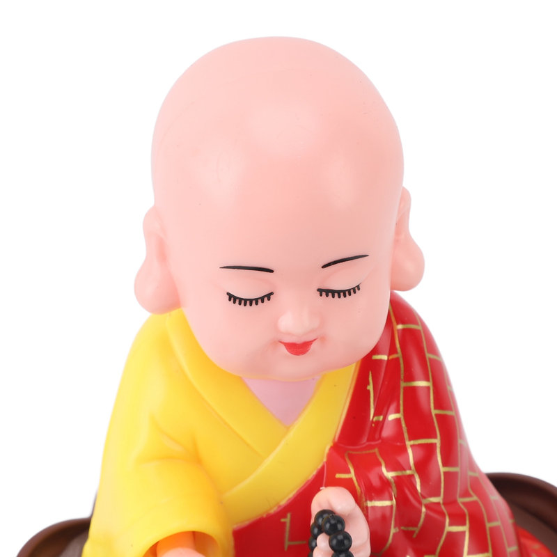 Figurine de moine en mouvement musical, Red