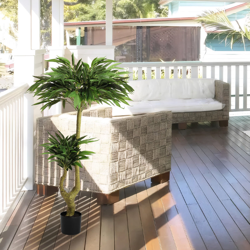 Longues plantes artificielles pour la maison - Ornements décoratifs de fleurs d'atterrissage de 160 cm réalistes avec structure de racines imbriquées 1Pcs / système